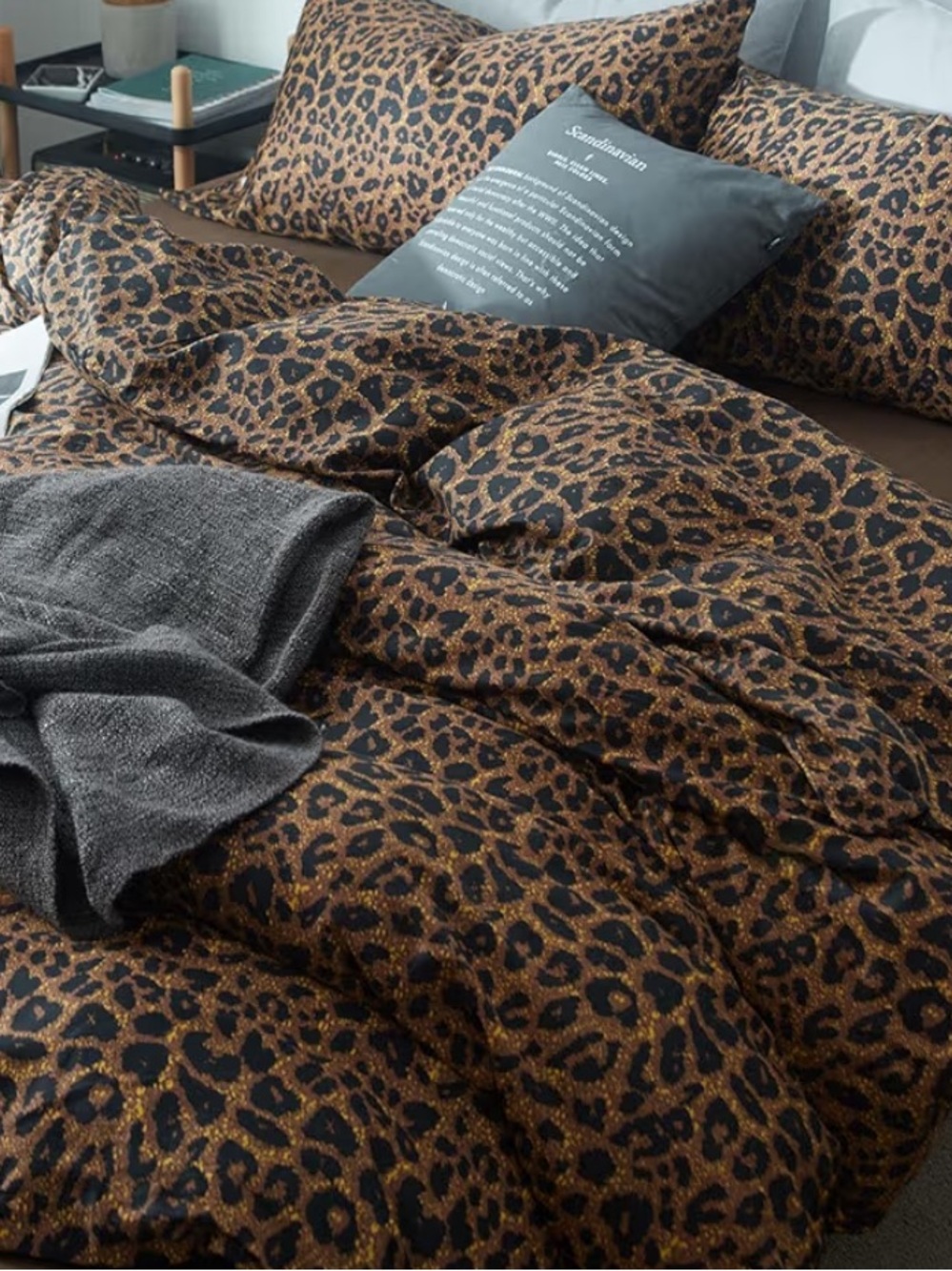 Leopard Print Comforter Set Twin Xl